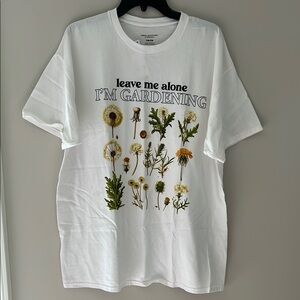White Gardening Graphic T-Shirt